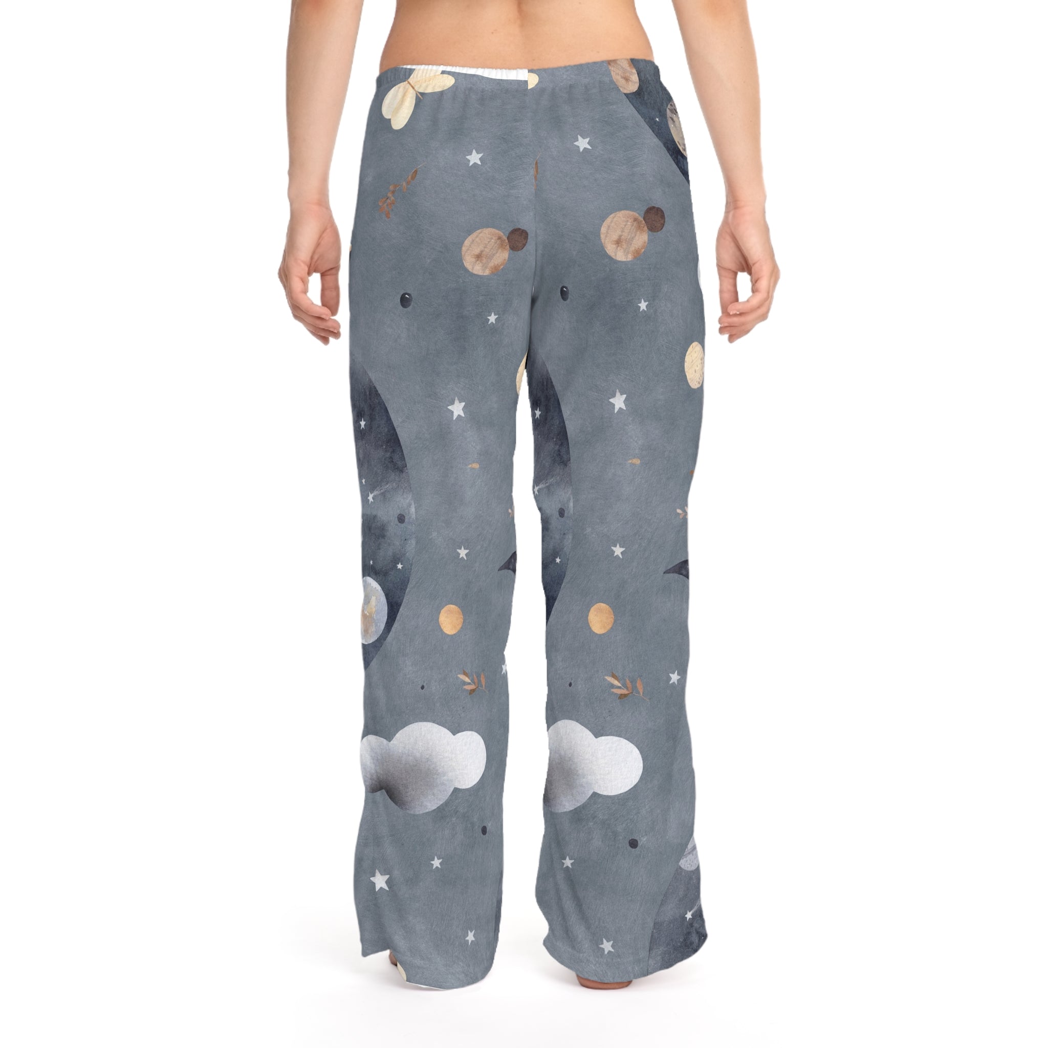 Celestial Night Women's Pajama Pants — Moon & Stars Sleepwear