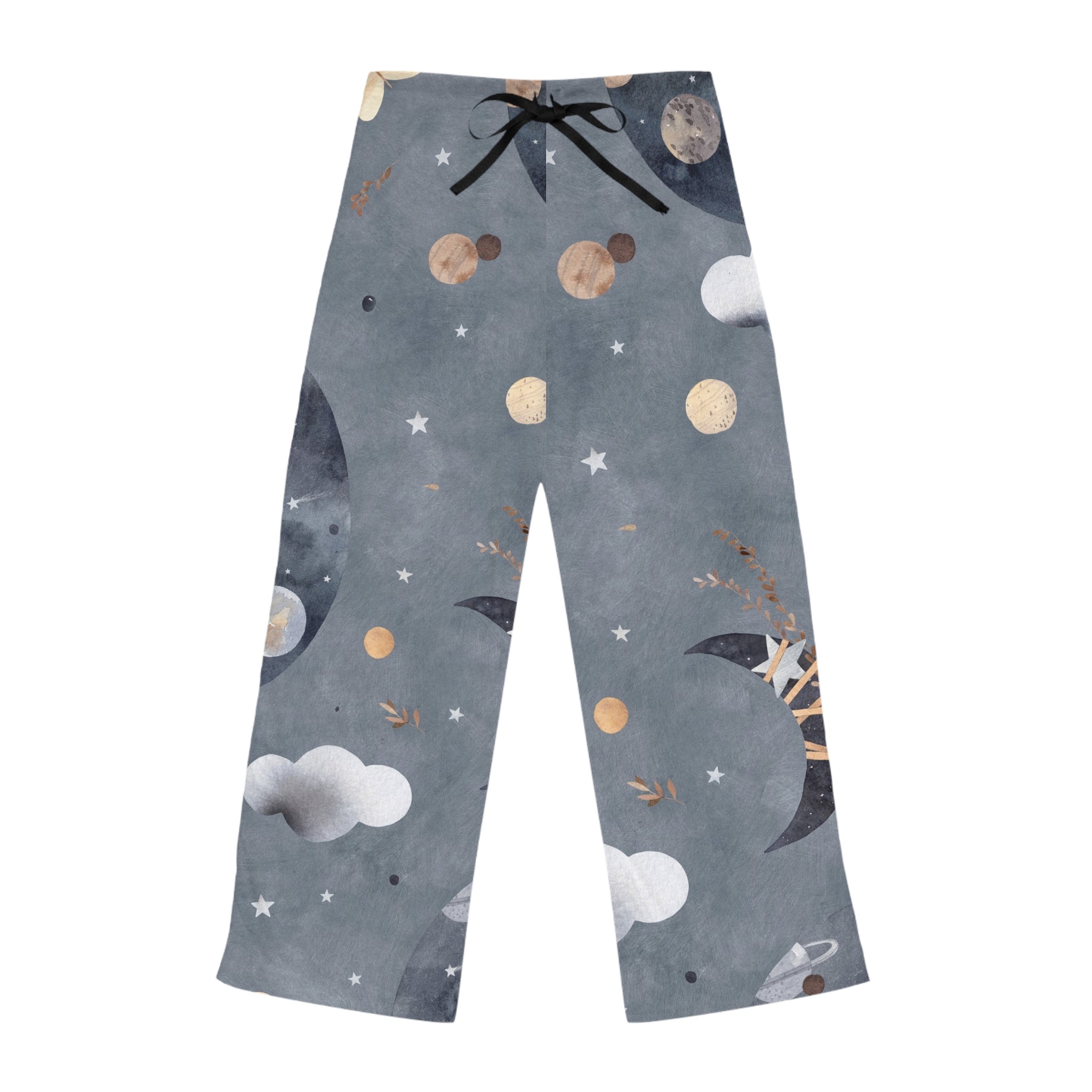 Celestial Night Women's Pajama Pants — Moon & Stars Sleepwear