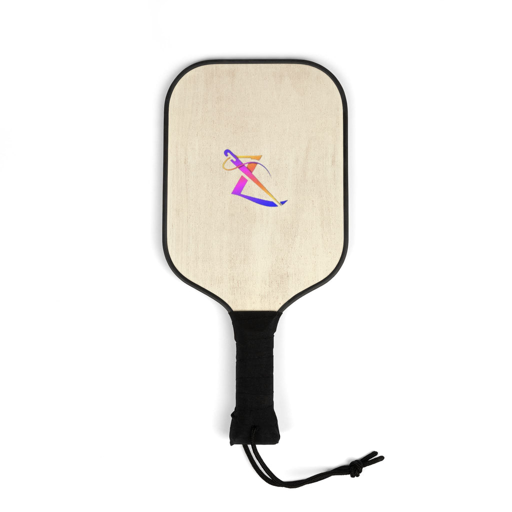 Pickleball Paddle Set with Balls — Colorful Abstract Player Design